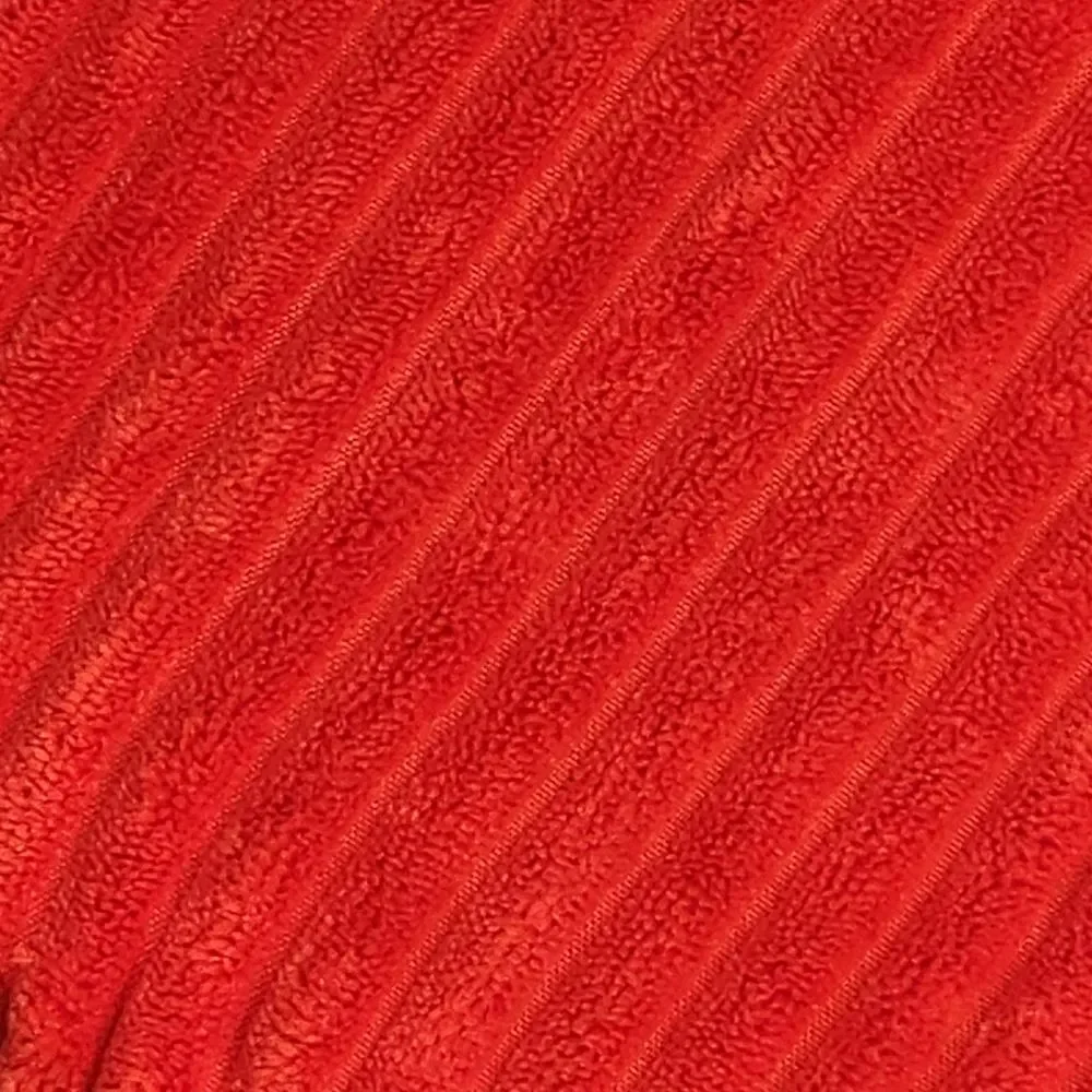 Red Faux Fur Heart Shaped Throw Pillow, 12.5